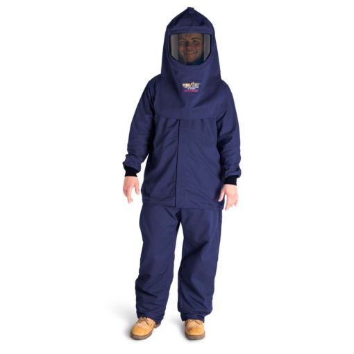 Standard navy blue suit for arc flash