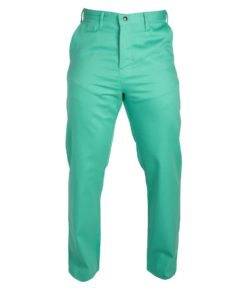 Flame Resistant Green Cotton Pants for Welding