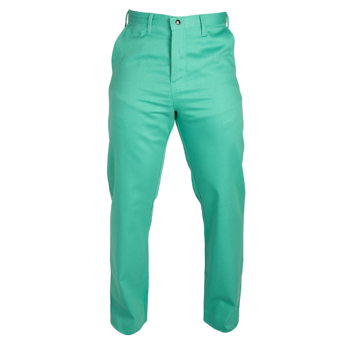Flame Resistant Green Cotton Pants for Welding