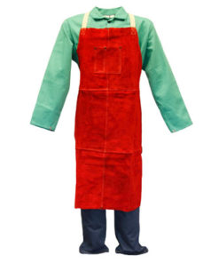 as described Milageto Welder Aprons Weld Clothing Workwear Safety Cowhide Leather Yellou 