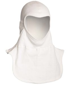Nomex and Lenzing FR White Balaclava Hood for Flash Fire and Arc Flash Protection