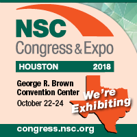 We're Exhibiting at NSC Congress & Expo, Houston, TX, October 22-24